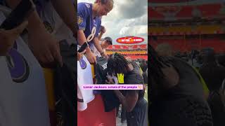 Lamar Jackson signing autographs before week one shorts [upl. by Oxford]