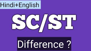 SCST difference  Difference between Scheduled caste and Scheduled tribe  Fo Dillema [upl. by Eelra]