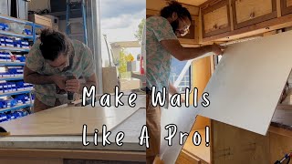 WALL PANELS  Truck Camper Renovation [upl. by Severen]