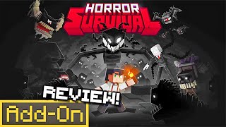 HORROR SURVIVAL ADDONS 20 Terrifying Monster in Minecraft Survival indepth review [upl. by Anahsohs]