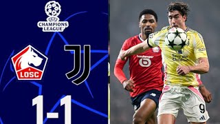 LOSC Lille vs Juventus  Highlights  Champions League 2024  juve vs lille [upl. by Suoiluj]