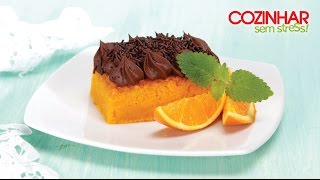 Receita de Chef Lúcia Silva Bolo de Cenoura e Chocolate [upl. by Oidivo]