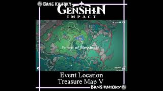 Treasure Map 5  Location Summertide Scales and Tales Event  Genshin Impact [upl. by Plossl758]