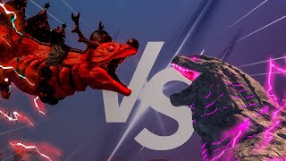 DEMON REMODEL Vs EVOLVED GODZILLA Death Battle   Kaiju Universe [upl. by Gaelan]