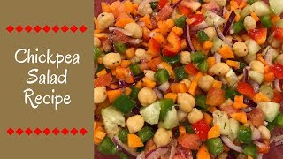 Chickpea Salad Recipe  Vegetarian Healthy and Tasty  Fast to Make  Amis Cooking [upl. by Irem]