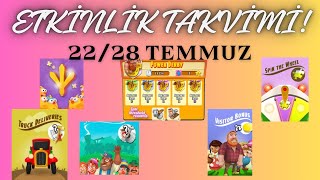 ETKİNLİK TAKVİMİ HAY DAY UMİT UYKU [upl. by Anahsed]