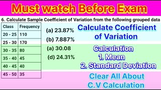 Calculate Coefficient of Variation [upl. by Yttap335]