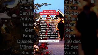 12x de leukste kerstmarkten waar JIJ heen moet 🎄  vakantiedealz [upl. by Drof]