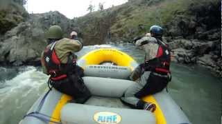 Extreme Rafting 70 Foot Waterfall  Mosier Falls Oregon [upl. by Ronoh248]