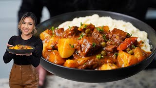 This is Going to Be the BEST BEEF STEW You Will Ever Make  Easy CARNE GUISADA Recipe [upl. by Nesaj]