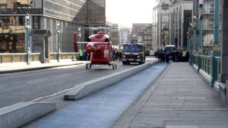 Emergency helicopter landing in London [upl. by Pinette]