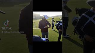 Jon Rahm signs autographs after his practice round at the dunhill links 2024 [upl. by Thetes]