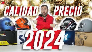 TOP mejores CASCOS moto 🚨 RELACIÓN CALIDAD PRECIO 2024 🔝 [upl. by Epoillac]