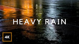 HEAVY RAIN at Night 10 Hours for Sleeping Relax Study insomnia Reduce Stress Heavy Rain Sounds [upl. by Undry]