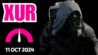 Where is XUR Today Destiny 1 D1 XUR Location and Official Inventory and Loot 11 Oct 2024 Oct1124 [upl. by Aneekan385]