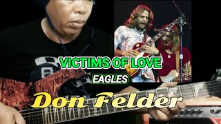 EAGLES  VICTIMS OF LOVE Guitar Lesson  Slow Tutorial [upl. by Uhp]