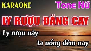 Ly Rượu Đắng Cay Karaoke Tone Nữ  Am  Karaoke Dễ Hát  Beat Mới [upl. by Honora]