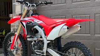 FIRST RIDE 2021 CRF250R [upl. by Essilem]