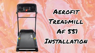 Aerofit treadmill AF 551  Installation and Assembling fitnessequipment youtube gofitstudio [upl. by Cosette]