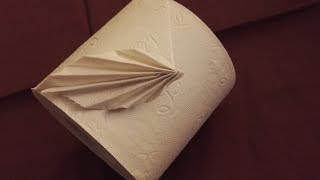 Toilettenpapier falten Origami Fächer [upl. by Alarise]