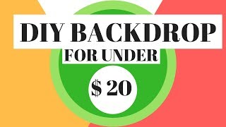 How to make your own BACKDROP UNDER 20 DIY [upl. by O'Grady]