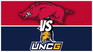 Arkansas vs UNCG Basketball Recap [upl. by Ellenij]