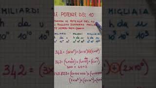 Matematica  Scomponiamo i grandi numeri usando le potenze del 10 [upl. by Irrol]