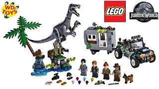 New Jurassic World LEGO TOYS Toy Fair 2019 Fallen Kingdom Lego Dinosaur Baryonyx FaceOff 75935 [upl. by Pitzer]