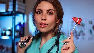 ASMR Detailed Medically Accurate CRANIAL NERVE EXAM Eye ExamHearing TestSmellTasteReflexes [upl. by Acimat]