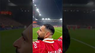 Mo Salah Scores at Anfield and Celebrates Right in Front of You [upl. by Aihsenrad]