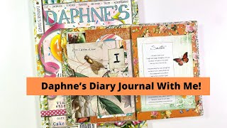 🧡 Daphne’s Diary  Junk Journal With Me 🧡 [upl. by Yrekcaz]