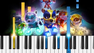 PAW Patrol  The Mighty Pups Theme Song  Piano Tutorial [upl. by Ekez155]