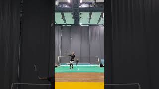 Trick Shot under the legs in Badminton deception shots Shorts badmintonindonesia 🏸❤️ [upl. by Ellenrad]