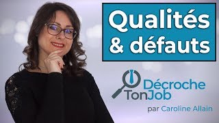 Question entretien dembauche  quels sont vos qualités et vos défauts [upl. by Ettelliw]