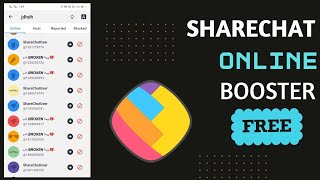 sharechat online booster app free  how to increase online gethring in sharechat 2023 [upl. by Gerrald614]