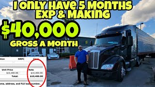 I Became An Owner Operator 21 Days After Getting My CDL amp Gross 40k amp Net 25k A Month [upl. by Woods]