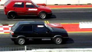 Golf Mk2 600hp 1088s vs Golf DSG 4Motion [upl. by Neeroc]