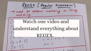 REGEX REGULAR EXPRESSIONS WITH EXAMPLES IN DETAIL  Regex Tutorial [upl. by Kcirderf]