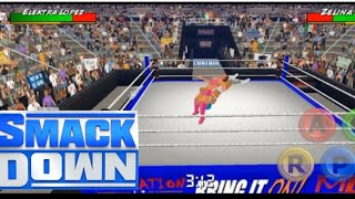 SMACKDOWN  ZELINA VEGA VS ELEKTRA LOPEZ  WRESTLING EMPIRE [upl. by Fleming]