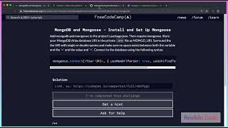 Install amp set up mongoose  Mongodb full course  Full tutorial for beginners  revildocode [upl. by Mobley13]