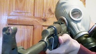 GP5 and M41 Gas Mask RPK Iron Sight test [upl. by Mela]