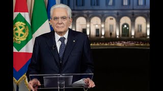 Messaggio di fine anno del Presidente della Repubblica Sergio Mattarella [upl. by Veno]