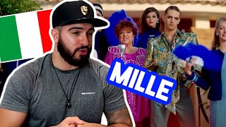 🇮🇹Fedez Achille Lauro Orietta Berti  Mille Italian Music REACTION 🇬🇧🔥🔥 [upl. by Onifur]