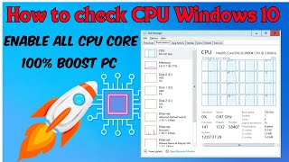 How To Enable All CPU Cores Windows 1110 amp 100 Boost PC  Check How Many Cores Your CPU [upl. by Ayel]