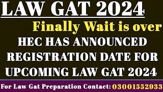 LAW GAT Registration date 2024get registered Now [upl. by Eanwahs]