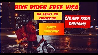 Bike Rider Jobs In Dubai 2024  Bike Rider Jobs In Dubai  Bike Rider Job Interview [upl. by Apur]