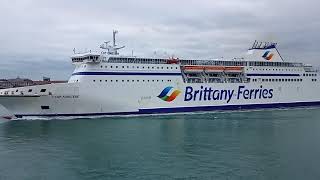 MV Cap Finistère Departing Portsmouth 30th August 2021 [upl. by Goulder]