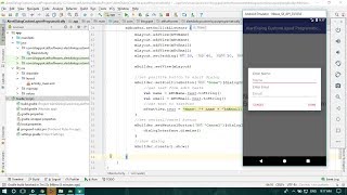 AlertDialog With Custom Layout Programmatically Kotlin  Android Studio Tutorial [upl. by Vernen]