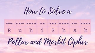 How to Solve a Pollux Morbit Cipher Codebusters  Science Olympiad [upl. by Narton]