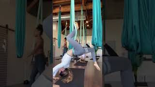 I tried aerial yoga for the first time yesterday and it went like [upl. by Payne481]